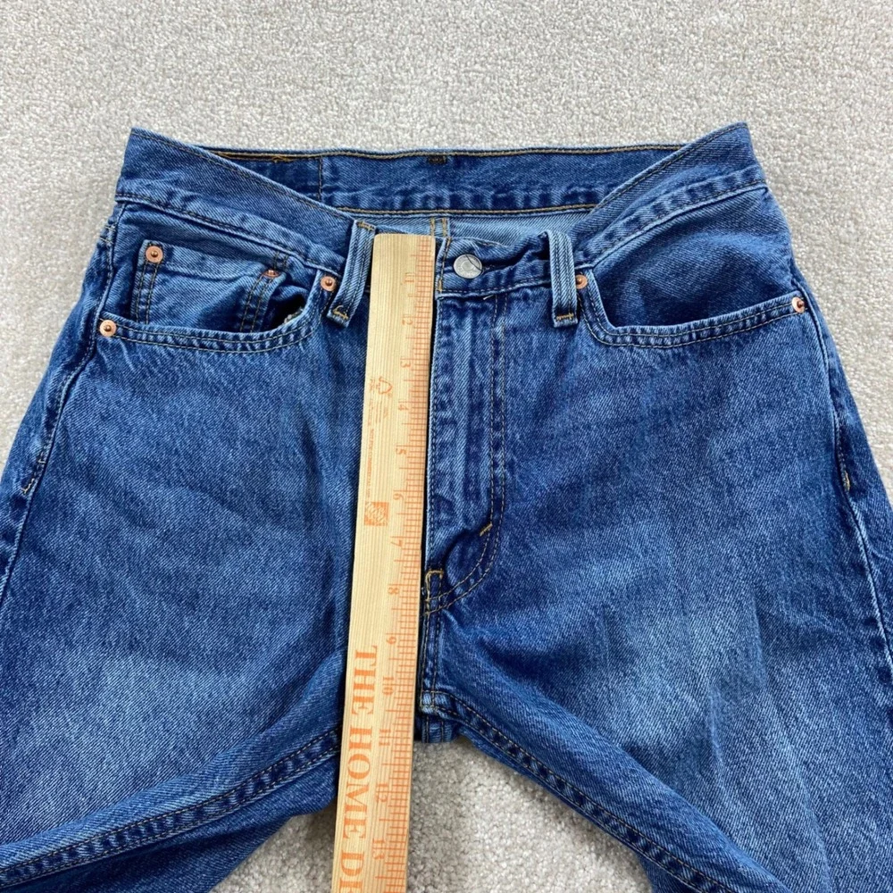 Levi's 555 Jeans Mens 30x30 Blue Classic Straight Leg Denim A7223-0011